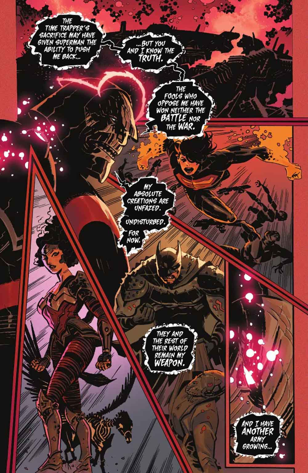 superman se convierte en king omega: el momento m&aacute;s poderoso del evento dc