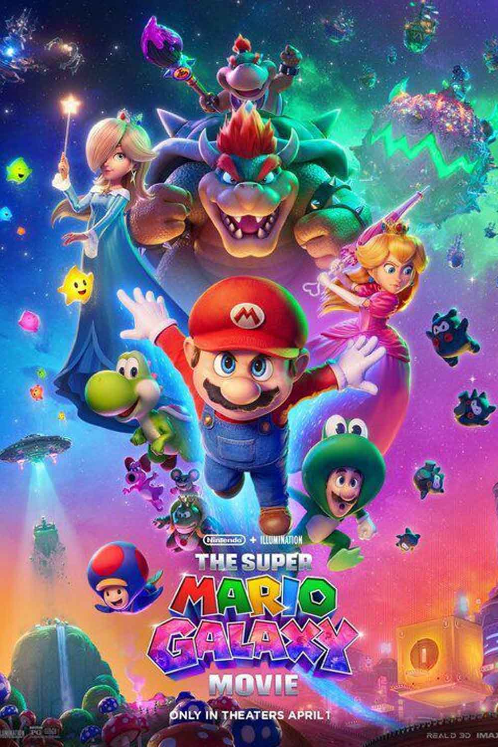 p&oacute;ster de super mario galaxy