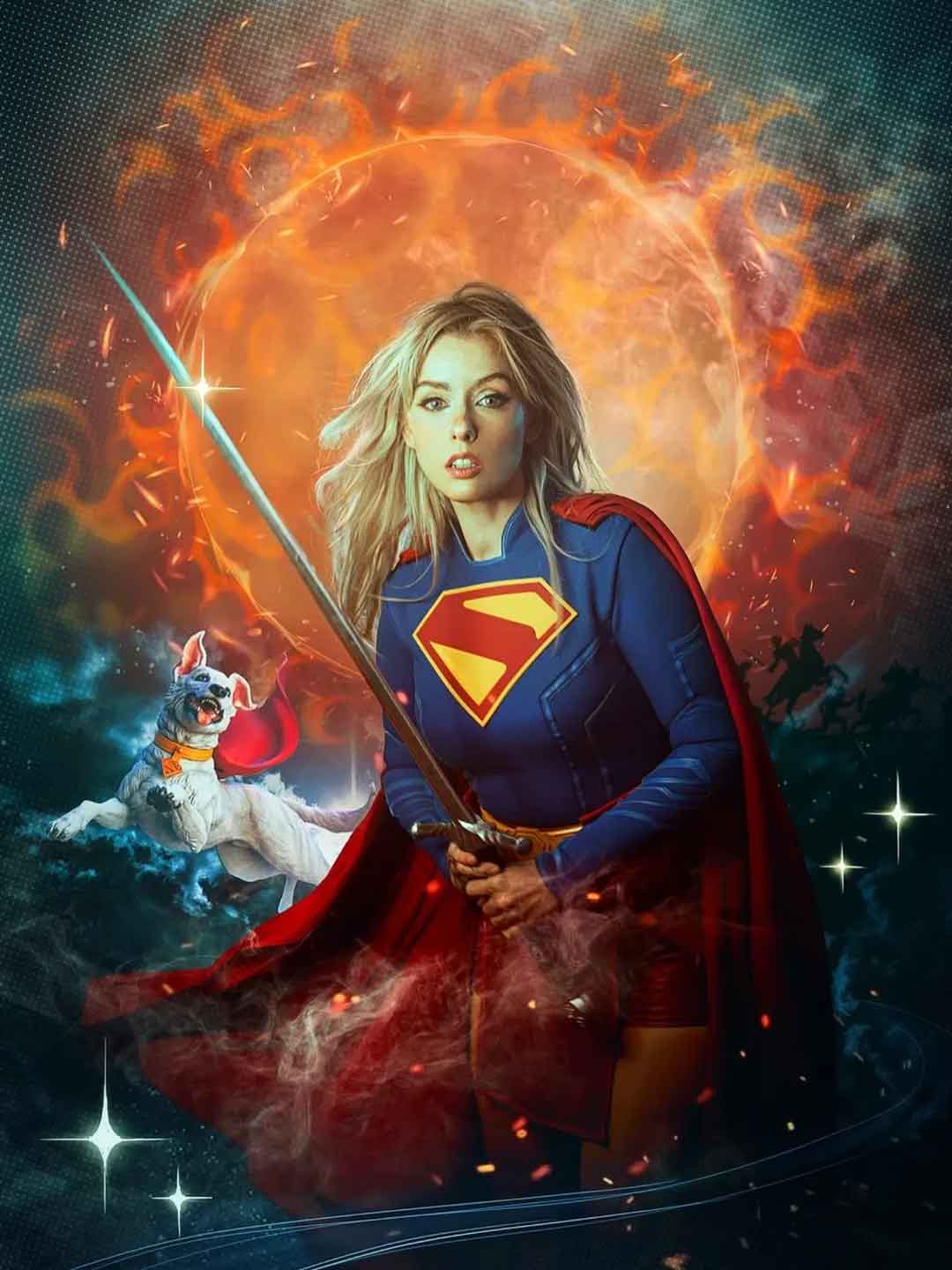 Eva Lara como Supergirl eva lara como supergirl