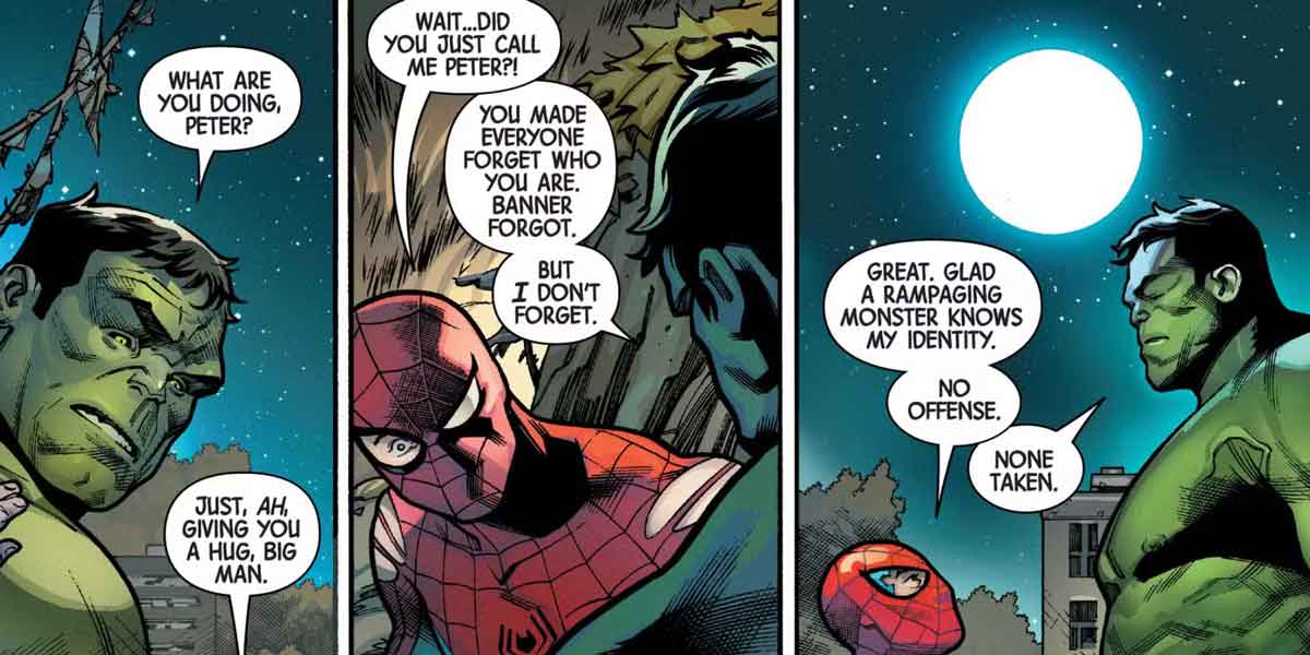 hulk recuerda que peter parker es spider-man