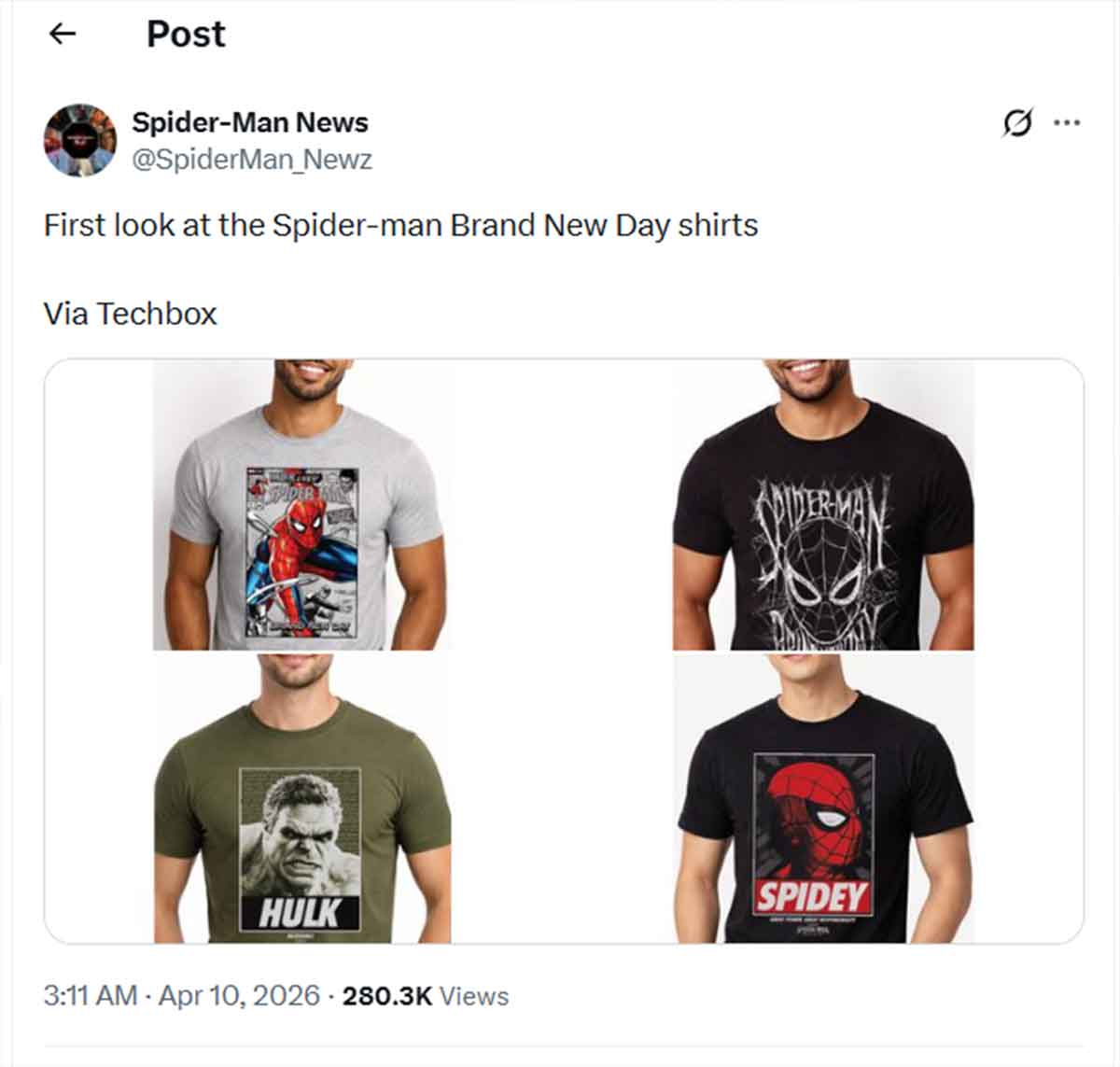 merchan de spider-man: brand new day