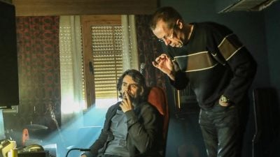 miguel &aacute;ngel lamarta dando-instrucciones a eduardo noriega