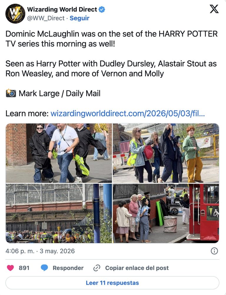 nuevas fotos del set de harry potter revelan gran sorpresa