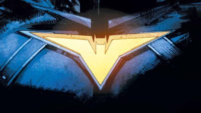 logo batman white knight